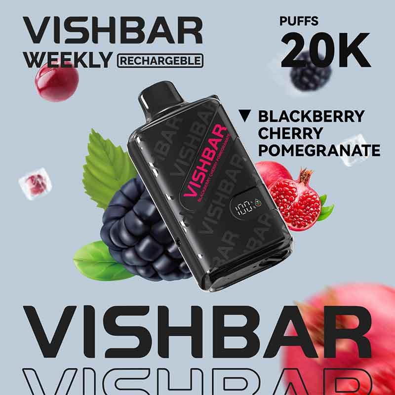 VISHBAR Weekly Blackberry Cherry Pomegranate Vape – Disposable