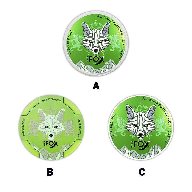 White Fox Peppered Mint 12MG Nicotine Pouches