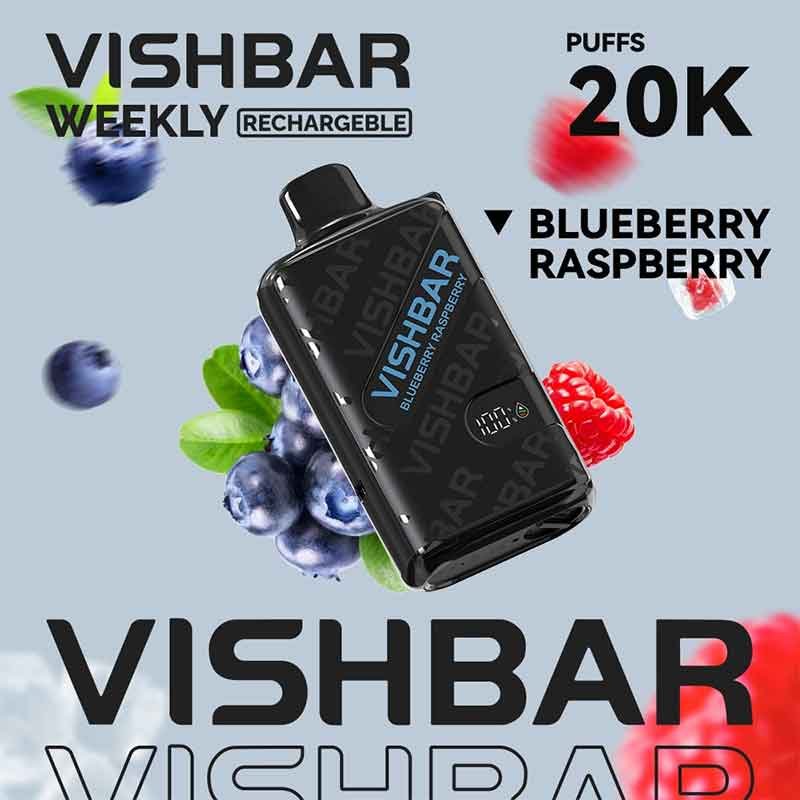 VISHBAR Weekly Blueberry Raspberry Vape – Disposable