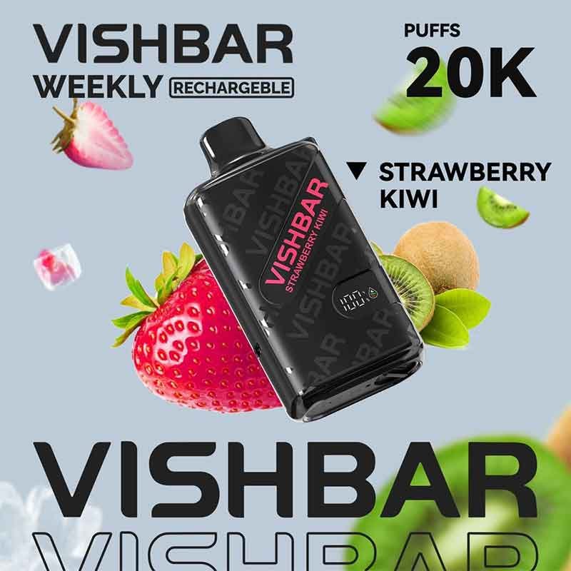VISHBAR Weekly Strawberry Kiwi Vape – Disposable