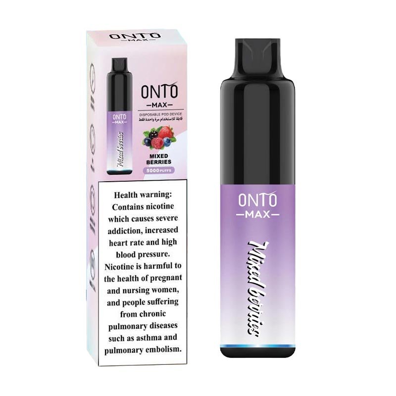 ONTO Max Mixed Berries Disposable Vape, available at Vape Snus Dubai