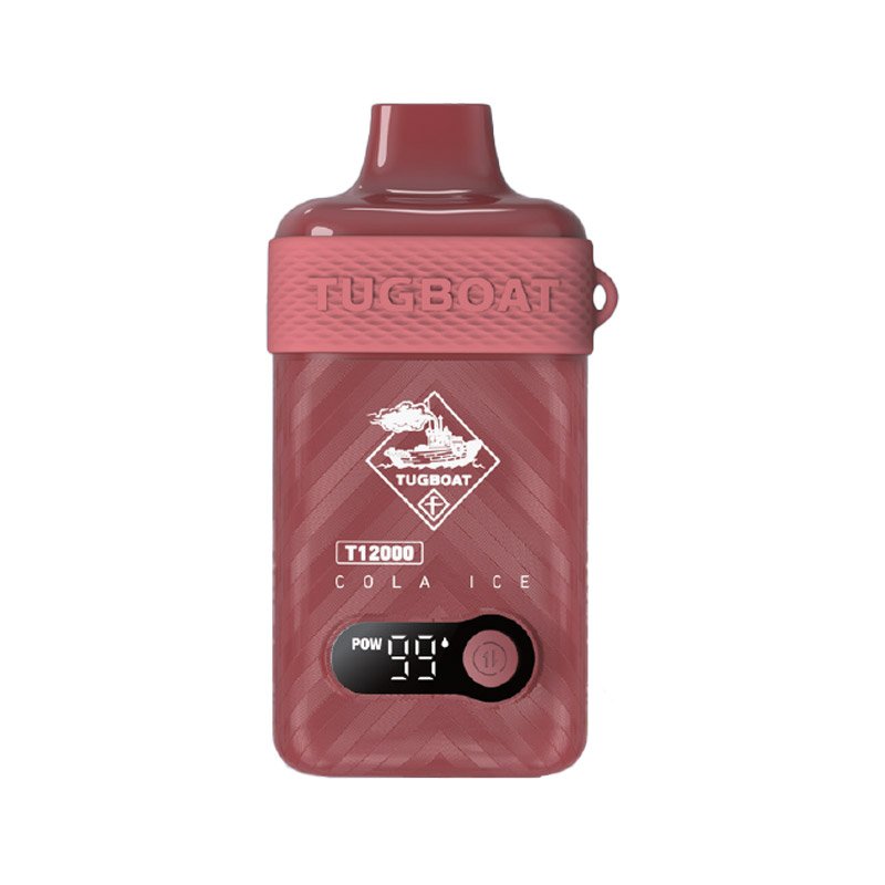 Tugboat T12000 Cola Ice disposable vape with power display, up to 12,000 puffs, available at Vape Snus Dubai