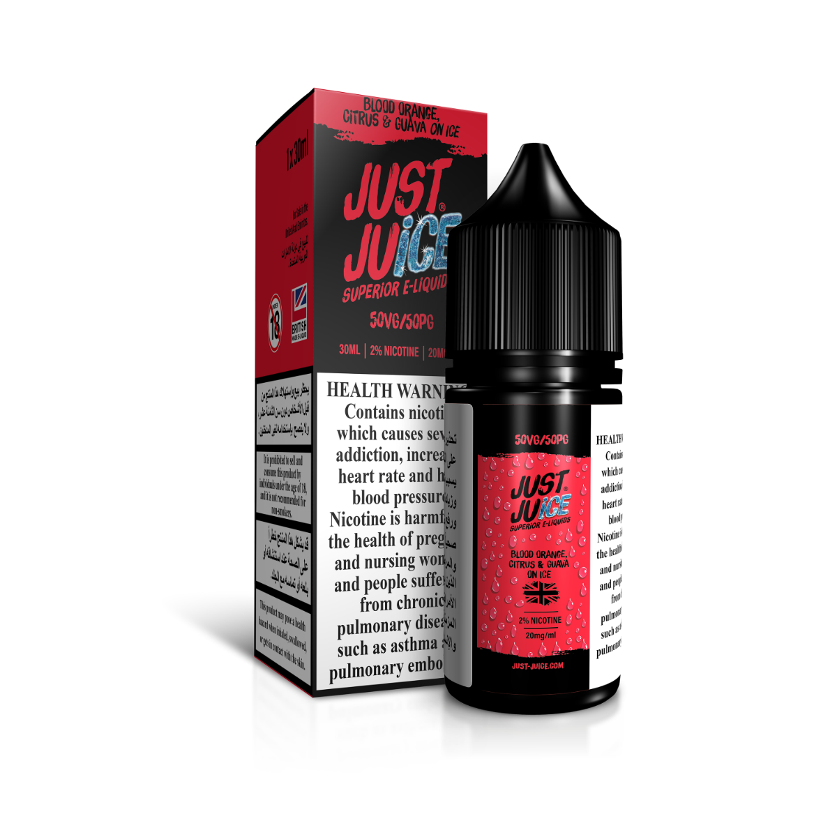 Just Juice Blood Orange Citrus & Guava on Ice E-Liquid