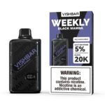 VISHBAR Weekly Black Mamba Vape with a bold, dark and intense flavour, available at Vape Snus Dubai
