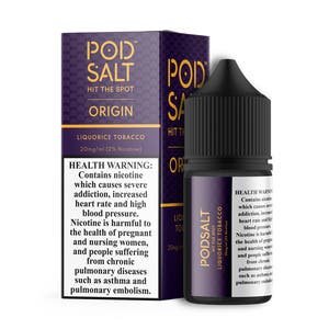 Pod Salt Origin Liquorice Tobacco E-Liquid