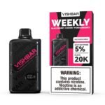 VISHBAR Weekly Blackberry Cherry Pomegranate vape with a rich dark-fruit flavour, available at Vape Snus Dubai