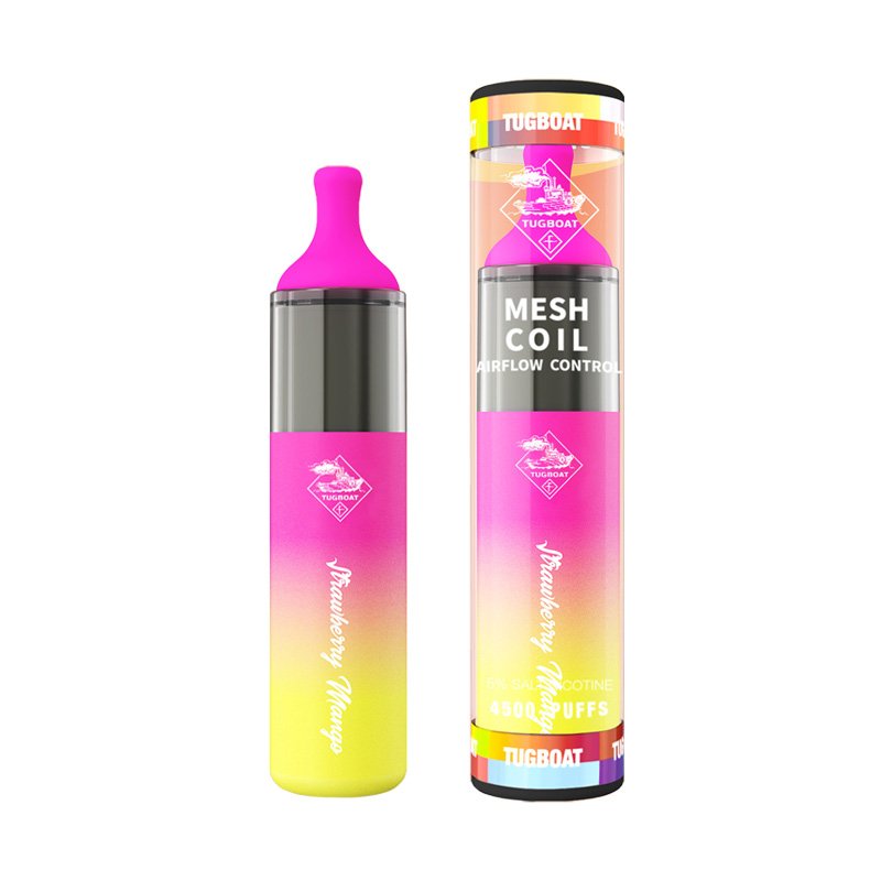 Tugboat Strawberry Mango disposable vape, available at Vape Snus Dubai