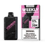 VISHBAR Weekly Strawberry Mango Vape, a ready-to-use disposable fruit vape from Vape Snus Dubai