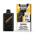VISHBAR Weekly Mango Ice Vape with sweet mango and a cool icy finish, available at Vape Snus Dubai