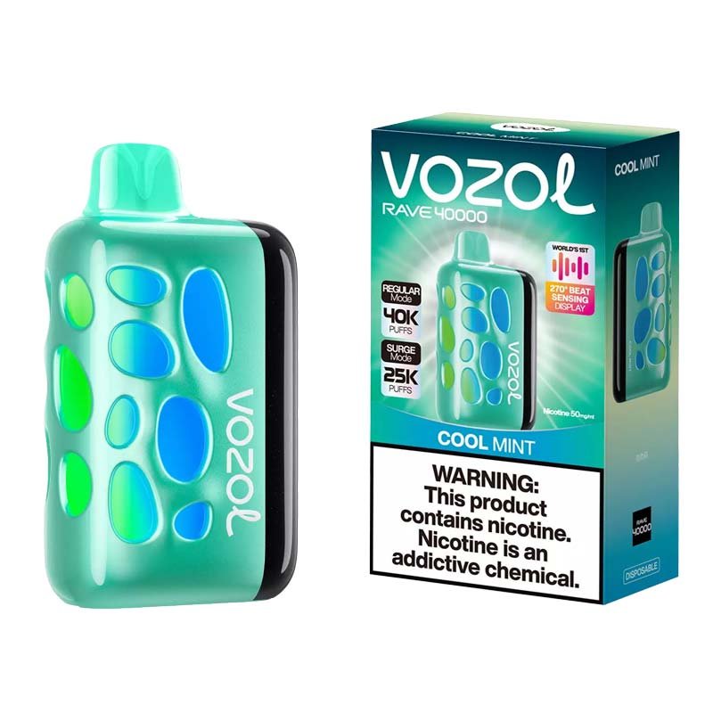 Vozol Rave 40000 Cool Mint Disposable Vape