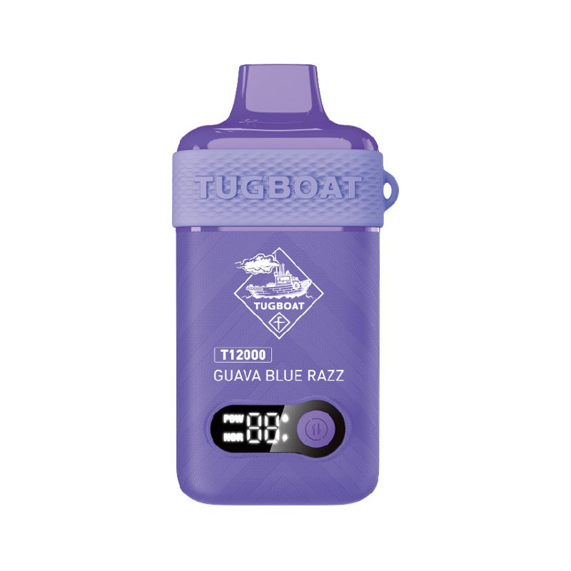 Tugboat T12000 Guava Blue Razz Vape, a disposable available at Vape Snus Dubai
