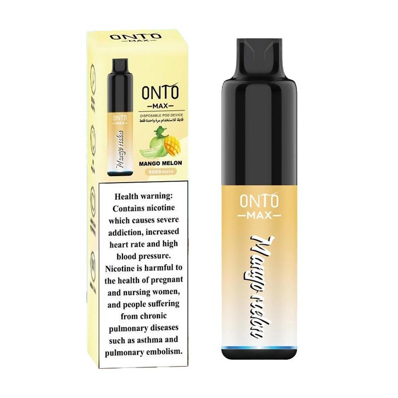 ONTO Max Disposable Vape Mango Melon flavour, available at Vape Snus Dubai