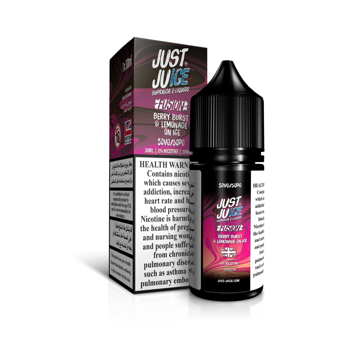 Just Juice Fusion Berry Burst & Lemonade On Ice E-Liquid 30ml