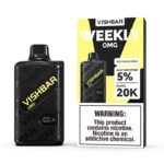 Vishbar Weekly 0mg Vape, a zero nicotine ready-to-use vape available at Vape Snus Dubai