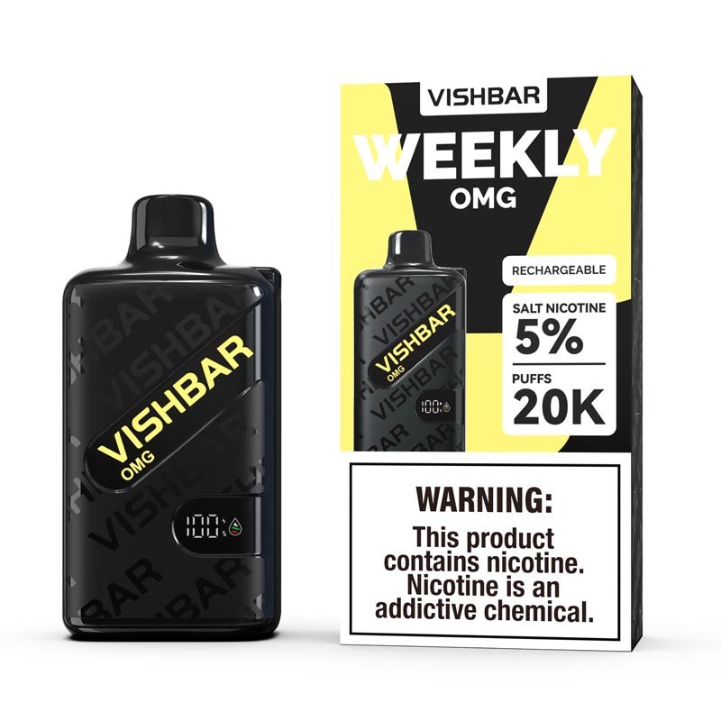 Vishbar Weekly 0mg Vape, a zero nicotine ready-to-use vape available at Vape Snus Dubai