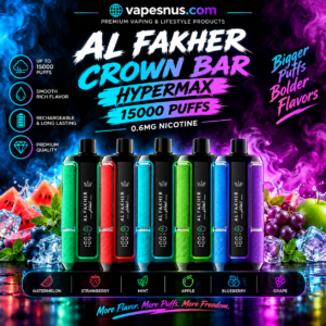 Al Fakher Crown Bar Hypermax 15000 Puffs 0.6MG Nicotine