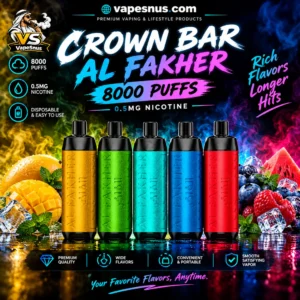 Crown bar al fakher 8000 puffs 0.5MG Nicotine
